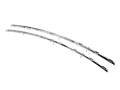 LISTWY CHROM GRILL ZDERZAKA PRZEDNIEGO PEUGEOT 508 10-14 r. 9686572577 7453C0