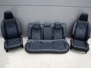FOTELE PRZEDNIE LEWY PRAWY KANAPA SKÓRZANE KOMPLET DS3 CROSSBACK 18- r.
