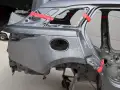 BŁOTNIK PRAWY TYLNY ĆWIARTKA LAND RANGE ROVER VELAR L560 17- r. CORRIS GREY