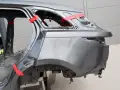 BŁOTNIK LEWY TYLNY ĆWIARTKA LAND RANGE ROVER VELAR L560 17- r. CORRIS GREY