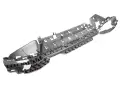 MOCOWANIE WSPORNIK ZDERZAKA TYLNEGO BMW I4 G26 GRAN COUPE 21- r. M-PAKIET 51128096508