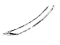 LISTWA NAKŁADKA ZDERZAKA PRZEDNIEGO LEWA CITROEN C4 GRAND PICASSO II C4 SPACETOURER 9815202680 1617536780